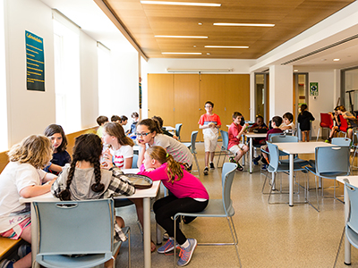Interior of the South Building cafeteria